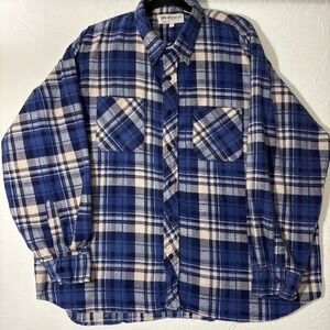 Wilderness Perfect For The Breeze Big Man Long Sleeve Size 3X Flannel Shirt